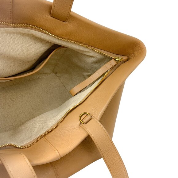 Mansur Gavriel Tan Tulipano Leather Shoulder Bag - Picture 13 of 15
